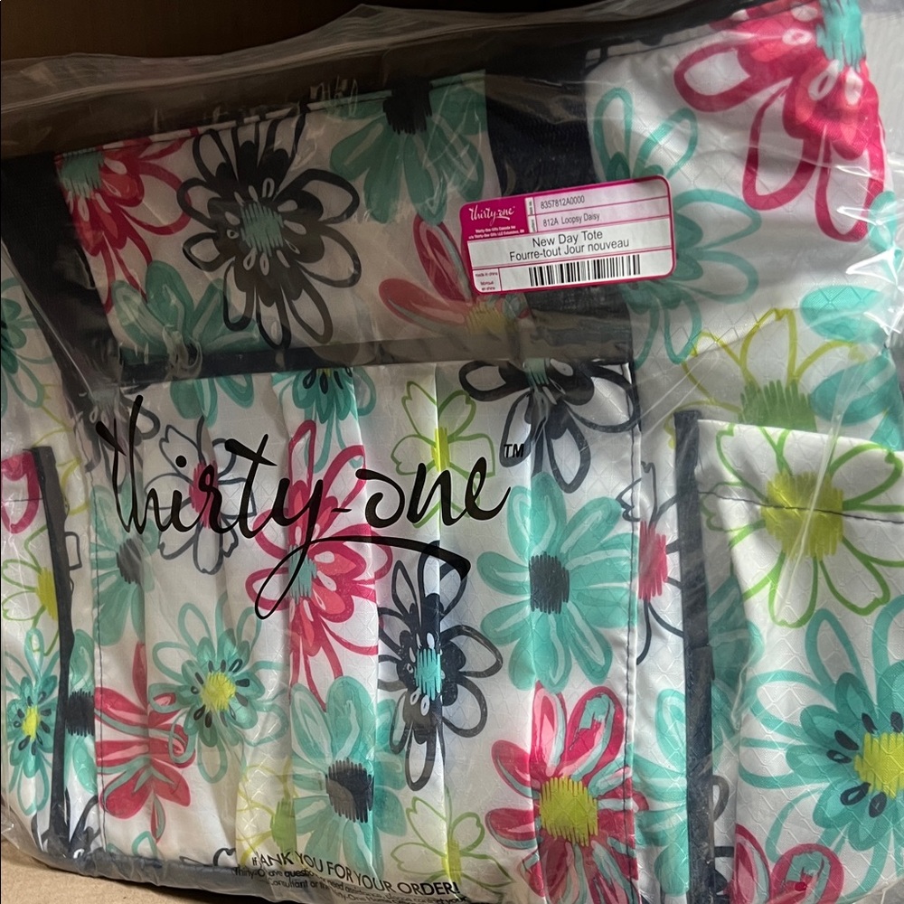 Thirty-One Multicolor Floral Tote